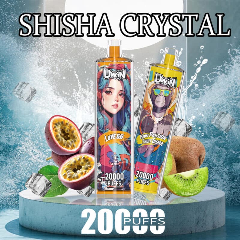 Uwin Shisha Crystal 20000 Puffs（12 flavours）