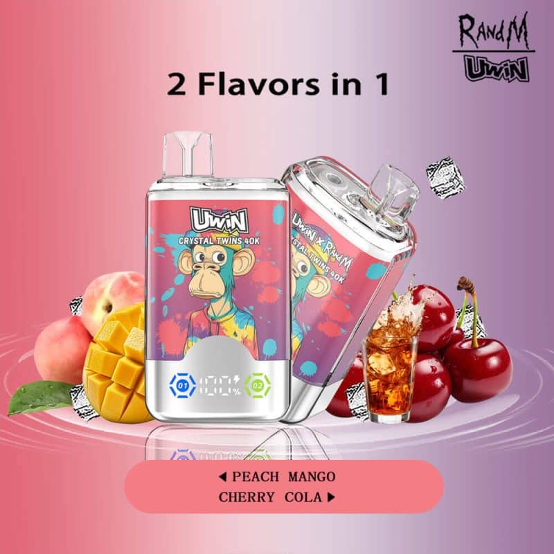 Uwin RandM Crystal Twins 40000 Puffs（Ships by Full Box – Min. 10 pcs） - Image 6