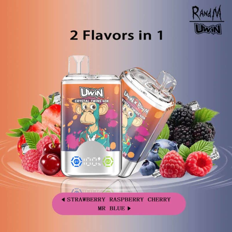 Uwin RandM Crystal Twins 40000 Puffs（Ships by Full Box – Min. 10 pcs） - Image 15