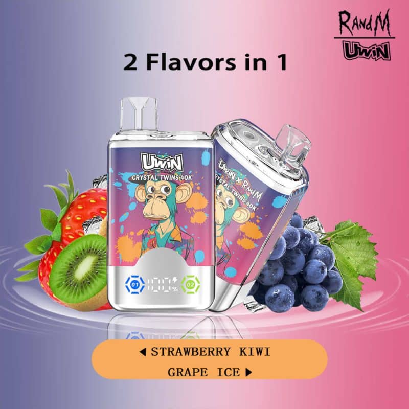 Uwin RandM Crystal Twins 40000 Puffs（Ships by Full Box – Min. 10 pcs） - Image 12