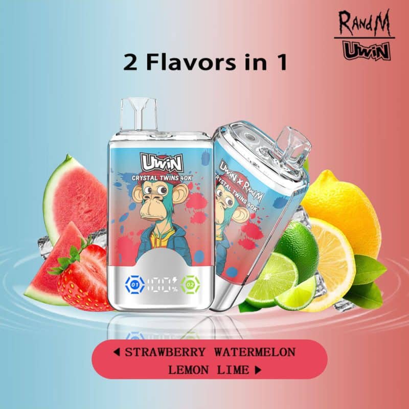 Uwin RandM Crystal Twins 40000 Puffs（Ships by Full Box – Min. 10 pcs） - Image 13