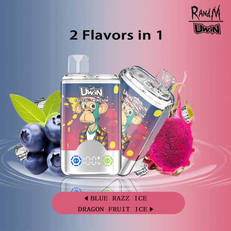 Uwin RandM Crystal Twins 40000 Puffs（Ships by Full Box – Min. 10 pcs） - Image 17